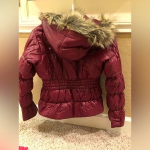Burgundy size 14 puffer jacket